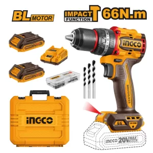 TALADRO ATORNILLADOR PERC 20V 66NM INGCO CIDLI20668