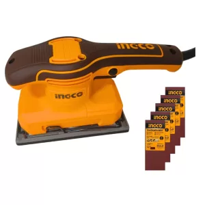 LIJADORA ORBITAL 320W + 5 LIJAS INDUSTRIAL INGCO