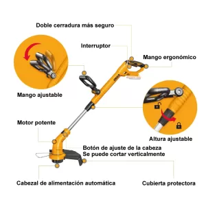 Desbrozadora 20V Cortadora de Césped INGCO