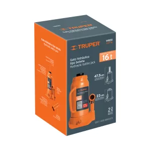 Gata hidráulica tipo botella de 16 Ton, Truper 14820