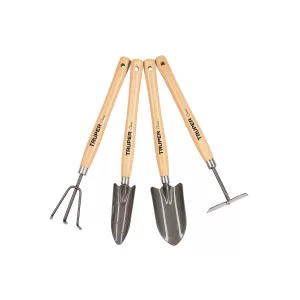 Juego de 4 herramientas para jardín, mango 12-1/4", 15040