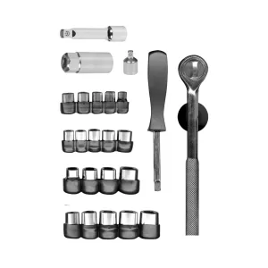 Juego de 25 herramientas 1/4" y 3/8" para mecánico, Pretul