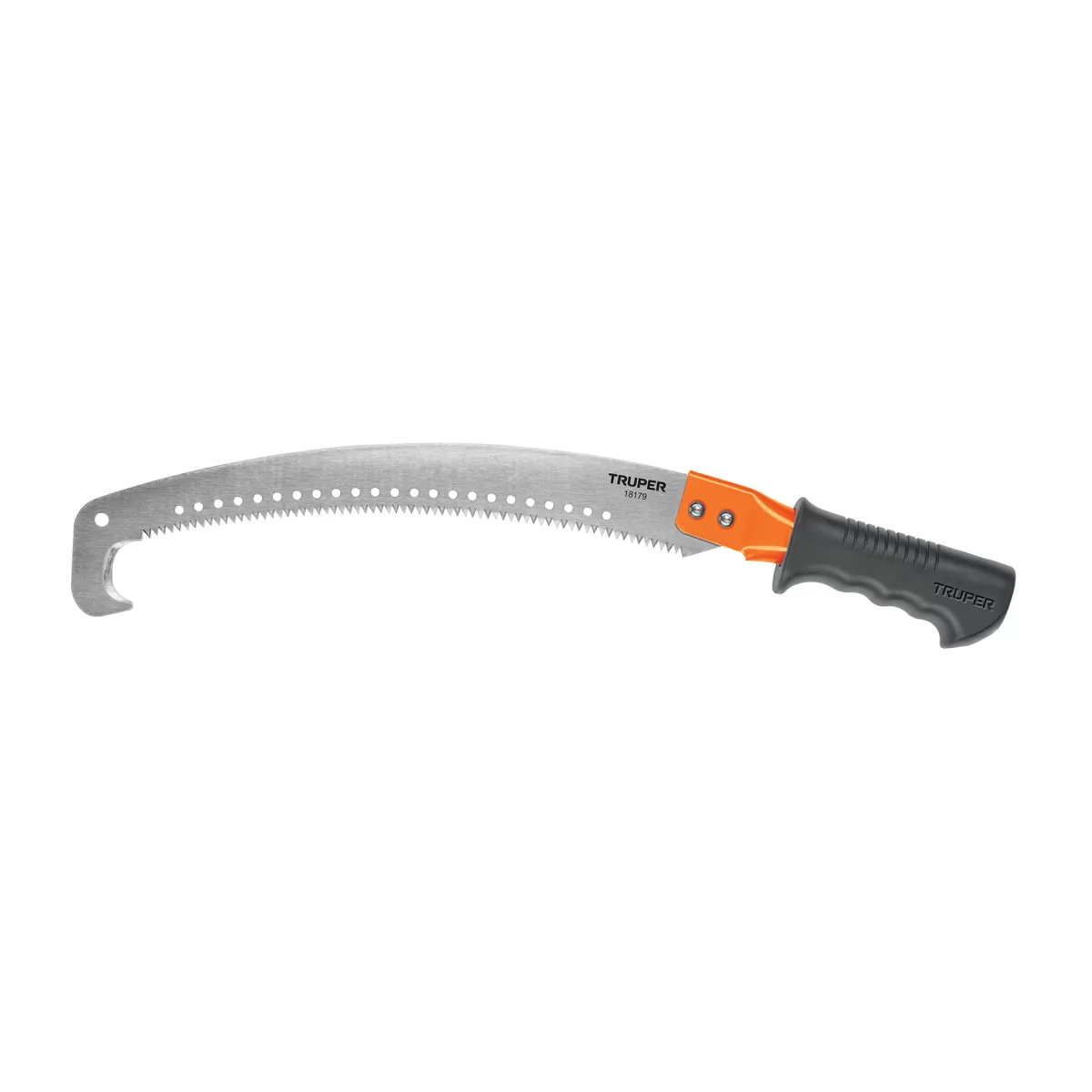 Serrucho de poda 14" c/gancho,curvo,5 DPP,mango Comfort Grip