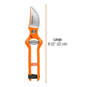 Tijera para poda 8-1/2" forjada cuchilla de paso 18543