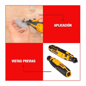 Minitorno Grinder 8V Incgo 67 Acs Inalámbrico Usb Tipo C