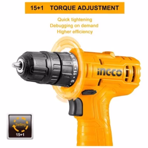 Taladro Atornillador Ingco 12 V- 1 Baterías Tipo C
